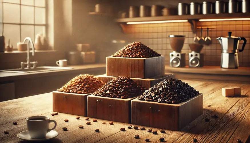 Four Different Coffee Roasts