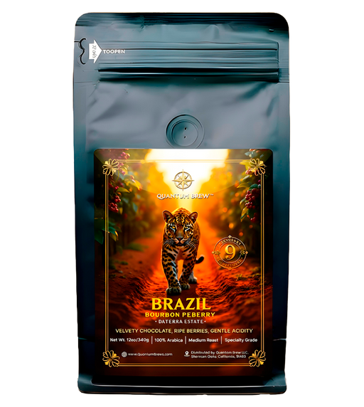 Brazil Bourbon Peaberry Quantum Brew Coffee bag