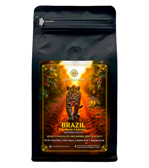 Brazil Bourbon Peaberry Quantum Brew Coffee bag