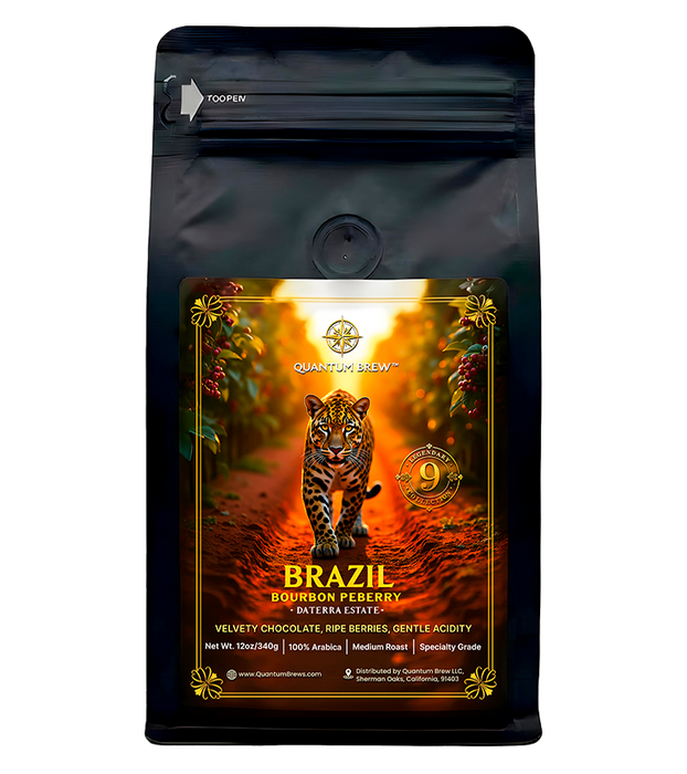 Brazil Bourbon Peaberry Quantum Brew Coffee bag