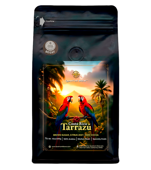 Costa Rica Tarrazu Decaf Quantum Brew Coffee bag