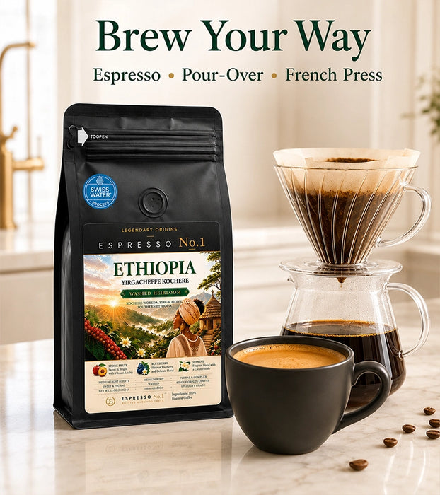 Ethiopian Yirgacheffe · Decaf