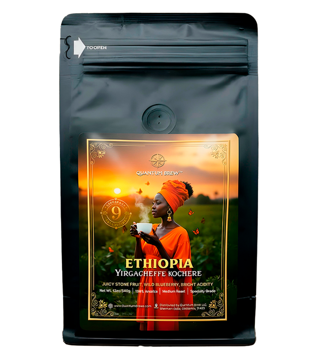 Ethiopia Yirgacheffe Kochere Quantum Brew Coffee bag