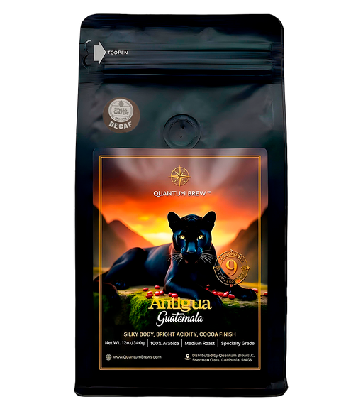 Guatemala Antigua Decaf Quantum Brew Coffee bag