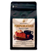 Pumpkinlicious flavored coffee bag on light background
